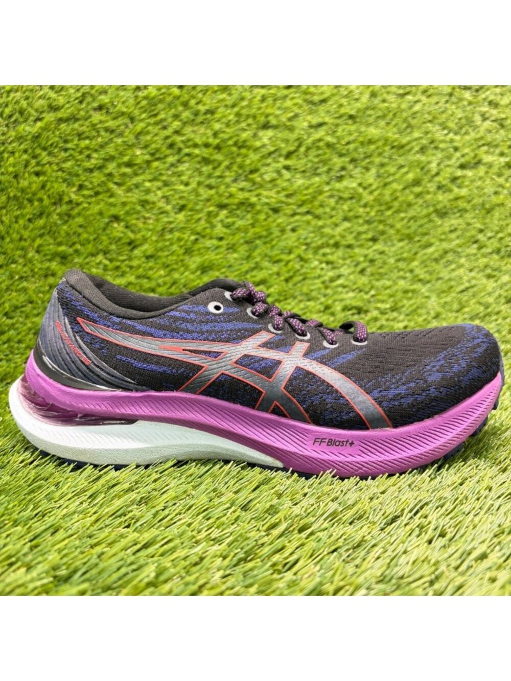 Asics Gel-Kayano 29 Womens Size 6.5 Black Purple Athletic Running Shoes Sneakers